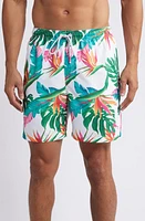 Tommy Bahama Naples Tropic Toss Swim Trunks White at Nordstrom,