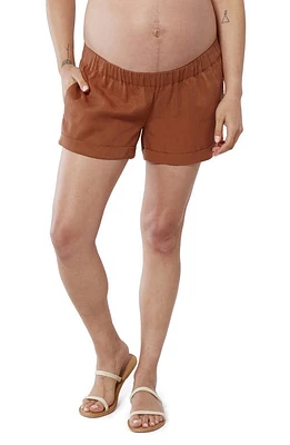 Ingrid & Isabel Elastic Waist Maternity Shorts at Nordstrom,