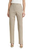 BOSS Teana Virgin Wool Trousers in Deep Champagne Melange at Nordstrom, Size 4