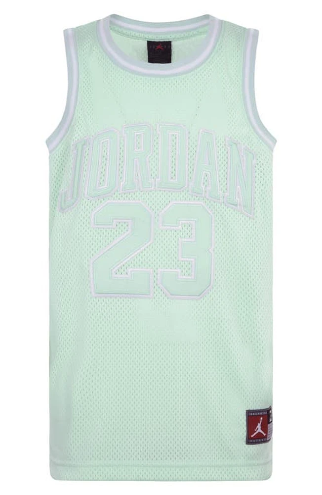 Kids' Jordan 23 Mesh Basketball Tank Mint Foam at