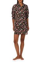 Lauren Ralph Print Long Sleeve Sleep Shirt at Nordstrom,