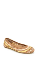 GENTLE SOULS BY KENNETH COLE Mable Macramé Flat Banana Multi Fabric at Nordstrom,