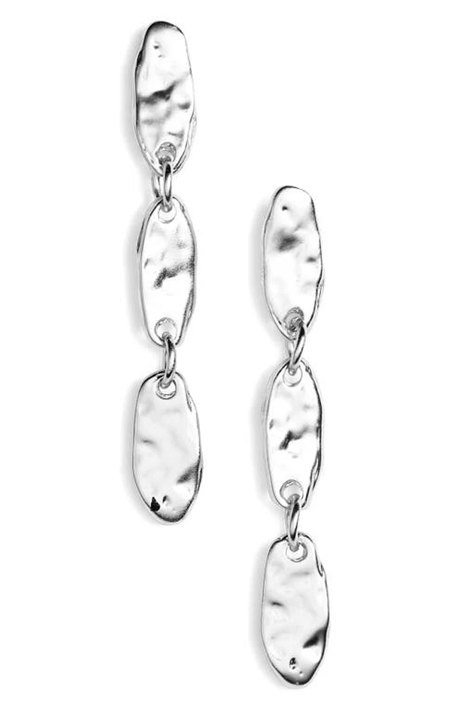 Karine Sultan Linear Drop Earrings in Silver at Nordstrom