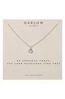 Nashelle Initial Charm Necklace in Silver Q at Nordstrom