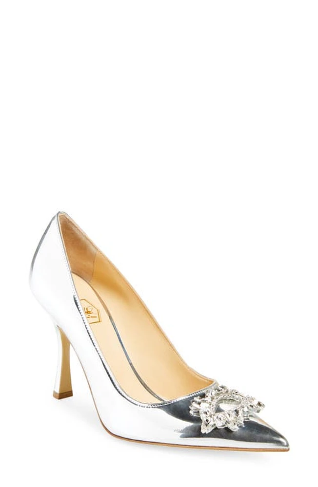 Nalebe Lirum Pointed Toe Pump Silver at Nordstrom,