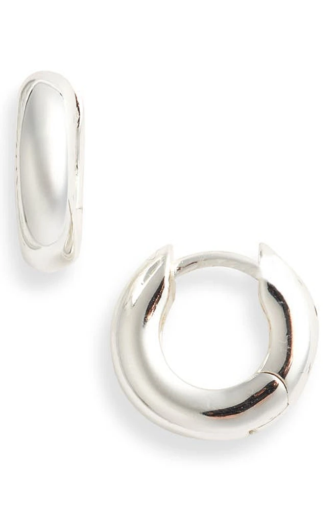 Argento Vivo Sterling Silver Small Chubby Huggie Hoop Earrings at Nordstrom