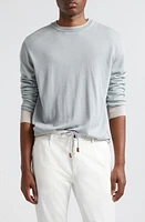 Eleventy Merino Wool & Silk Crewneck Sweater Sand at Nordstrom,