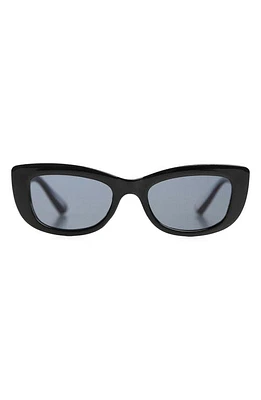 MANGO Retro Sunglasses in Black at Nordstrom