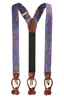 CLIFTON WILSON Paisley Silk Suspenders at Nordstrom