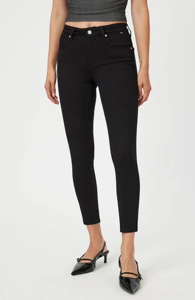 Mavi Jeans Tess High Waist Ankle Skinny Black La Blue at Nordstrom, X 27