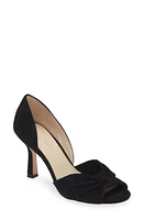 Pelle Moda Wayan Knot Detail Open Toe Pump Black at Nordstrom,