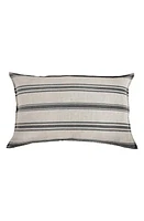 Pom Pom at Home Jackson Stripe Linen Sham in Flax/Midnight at Nordstrom