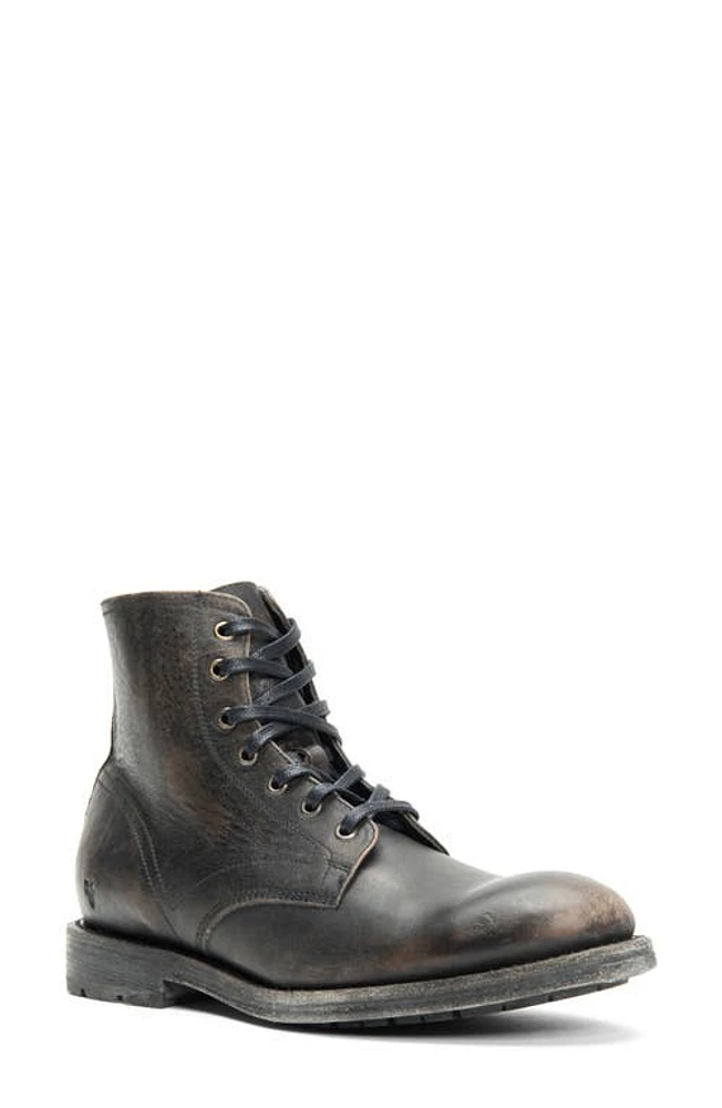 Frye Bowery Plain Toe Boot Black Leather at Nordstrom,