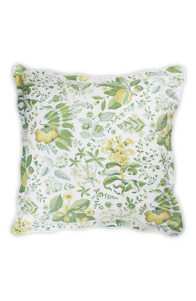 Matouk Pomegranate Euro Sham in Citrus at Nordstrom