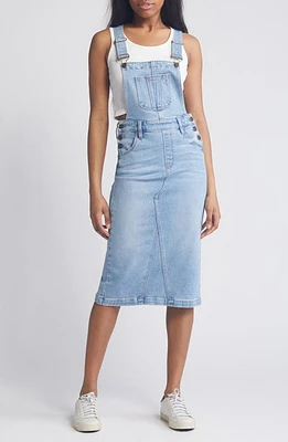 HIDDEN JEANS Midi Denim Skirtall Medium Wash at