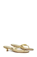 Tory Burch Capri Kitten Heel Sandal Gold at Nordstrom,