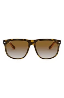 Ray-Ban 'Boyfriend Flat Top Frame' 56mm Sunglasses in Tort Grad at Nordstrom