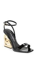 Dolce & Gabbana Logo Heel Ankle Strap Sandal at Nordstrom,