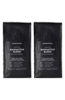 Nordstrom Manhattan Blend Ethically Sourced 2-Pack Whole Bean Coffee in Black at Nordstrom