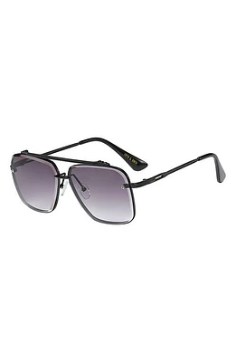 Fifth & Ninth Memphis 62mm Aviator Sunglasses in Black/Black at Nordstrom