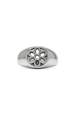 Good Art Hlywd Men's Rosette Signet Ring Silver at Nordstrom,