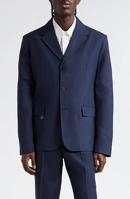 Jacquemus La Veste Cabri Three-Button Blazer Dark Navy at Nordstrom, Us