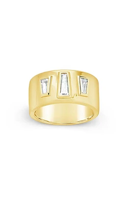 Sterling Forever Colsie Cigar Band Ring in Gold at Nordstrom