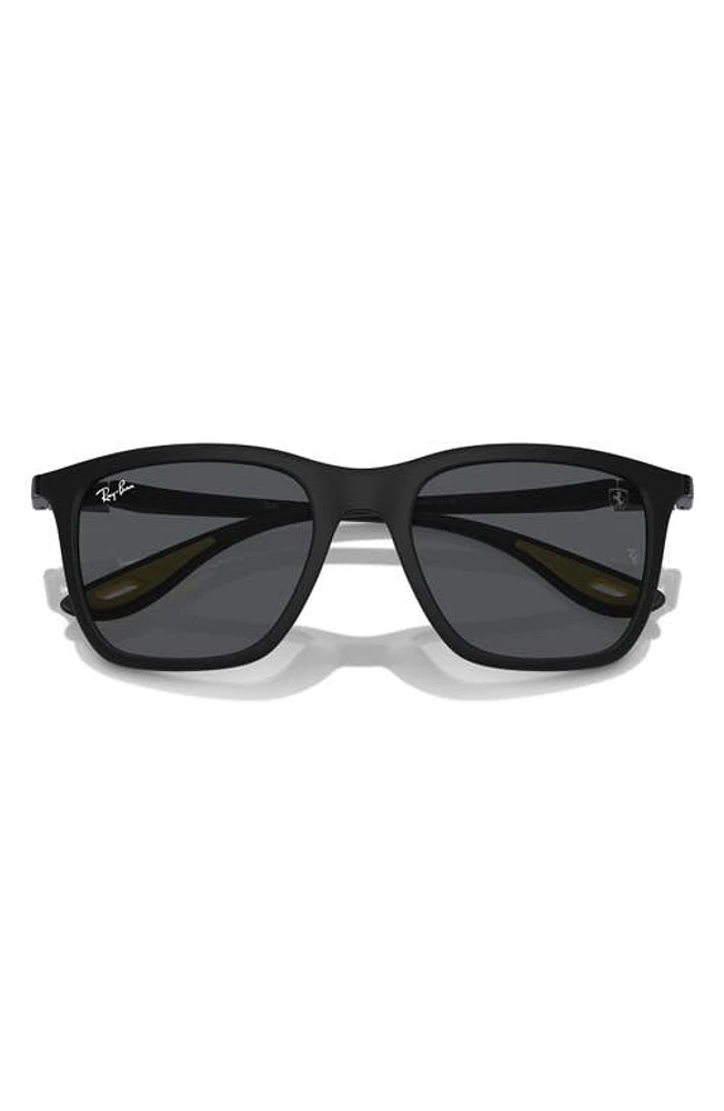 Ray-Ban x Scuderia Ferrari 54mm Square Sunglasses in Matte Black at Nordstrom