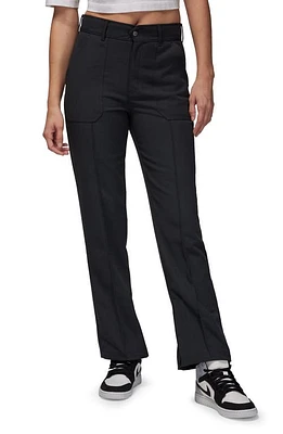 Jordan Twill Straight Leg Pants Off Noir at Nordstrom,