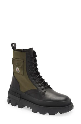 Moncler Konture Pocket Boot in Military/Black at Nordstrom, Size 9Us