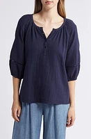 caslon(r) Cotton Gauze Top at Nordstrom,