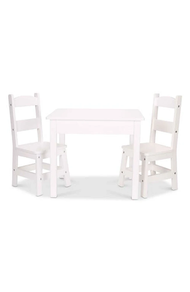 Melissa & Doug Wooden Table & Chairs Set in Multi at Nordstrom