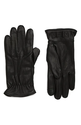 UGG(r) Three-Point Leather Tech Gloves at Nordstrom,