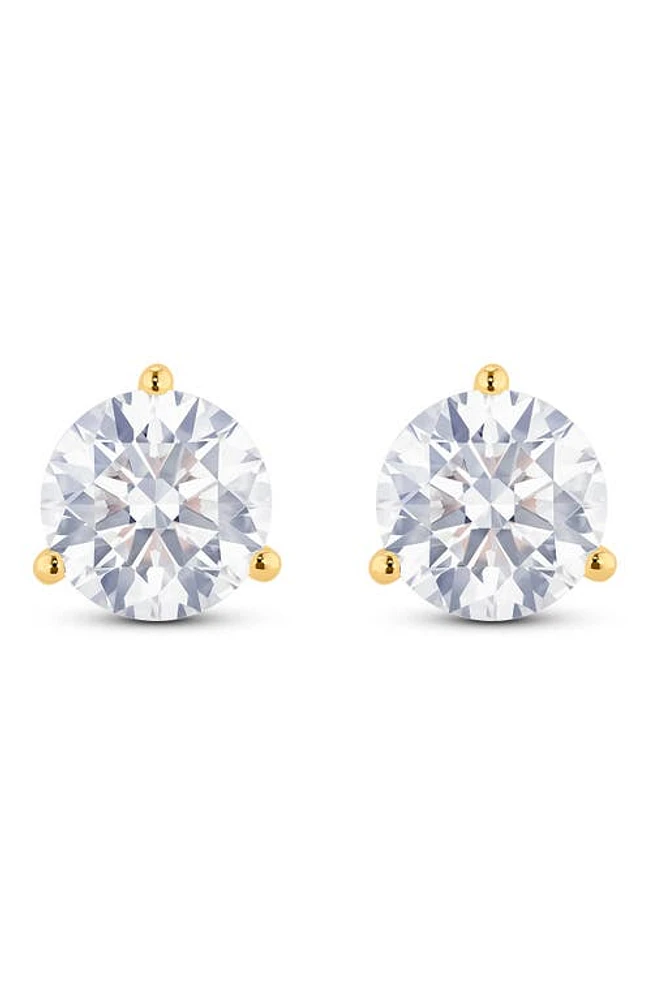 LIGHTBOX Round Lab Grown Diamond Stud Earrings in 3.5Ctw Gold at Nordstrom