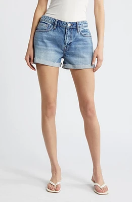 FRAME Le Grand Garcon High Waist Denim Shorts Divine at Nordstrom,