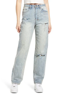 Ksubi Playback Skream Trashed Ripped Straight Leg Jeans in Denim at Nordstrom, Size 27