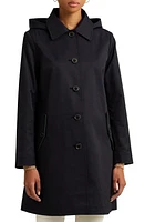 Lauren Ralph Cotton Blend Coat with Removable Hood at Nordstrom,