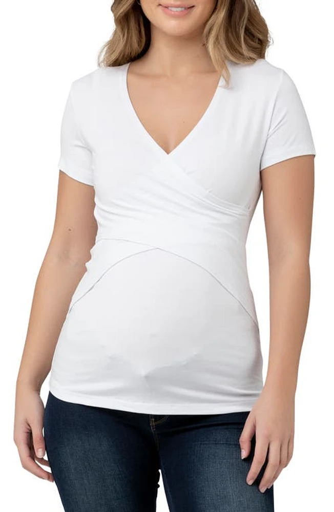 Ripe Maternity Embrace Maternity/Nursing T-Shirt in White at Nordstrom, Size X-Small