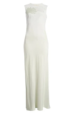 Faithfull the Brand Biarritz Sleeveless Silk Maxi Dress Foam Ombre at Nordstrom,