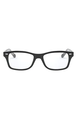 Ray-Ban Kids' 46mm Rectangular Optical Glasses in Grey at Nordstrom