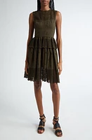 Ulla Johnson Jessa Embroidered Sleeveless Dress Militaire at Nordstrom,