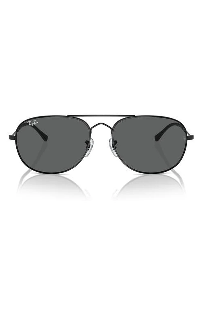 Ray-Ban Bain Bridge 57mm Pillow Aviator Sunglasses in Black at Nordstrom