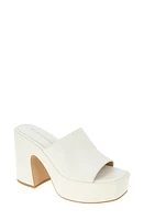 bcbg Swoop Platform Slide Sandal in Cloud Dancer at Nordstrom, Size 7