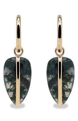 BY PARIAH Pebble Drop Hoop Earrings in Green at Nordstrom