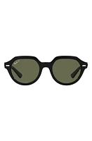 Ray-Ban Gina 53mm Polarized Square Sunglasses in Black at Nordstrom