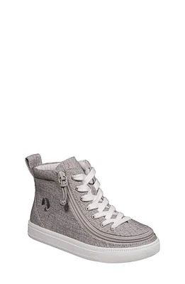 BILLY Footwear Zip Around High Top Sneaker Grey Jersey at Nordstrom, M