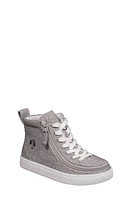 BILLY Footwear Zip Around High Top Sneaker Grey Jersey at Nordstrom, M