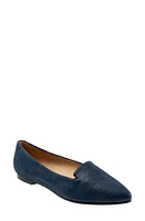 Trotters Harlowe Pointed Toe Loafer (Women) - Multiple Widths Available Navy Blue Leather at Nordstrom,