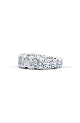 HauteCarat Lab Created Diamond Eternity Ring in 18K Gold at Nordstrom