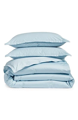 Nordstrom 400 Thread Count Organic Cotton Sateen Duvet Cover & Shams Set in Blue Skyride at Nordstrom